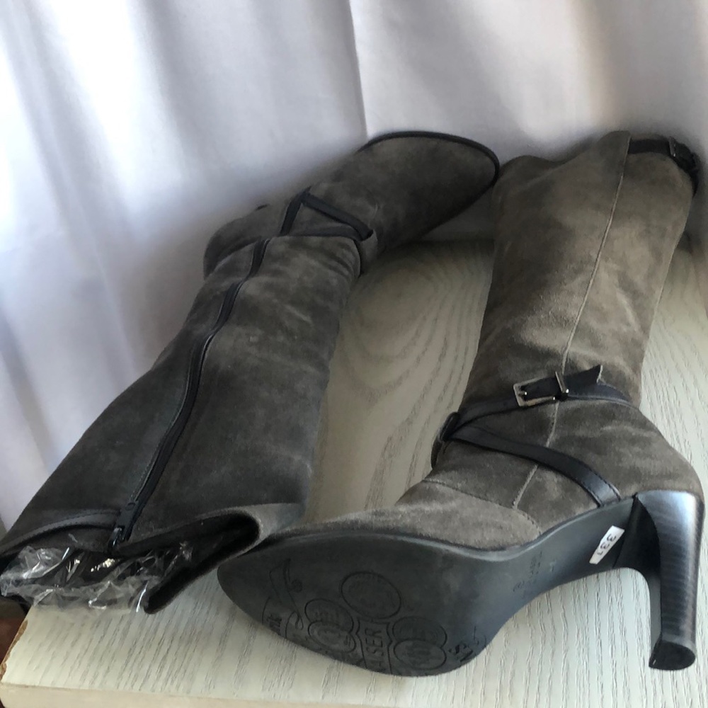 Peter Kaiser long boots Dark Grey size 4 1/2
